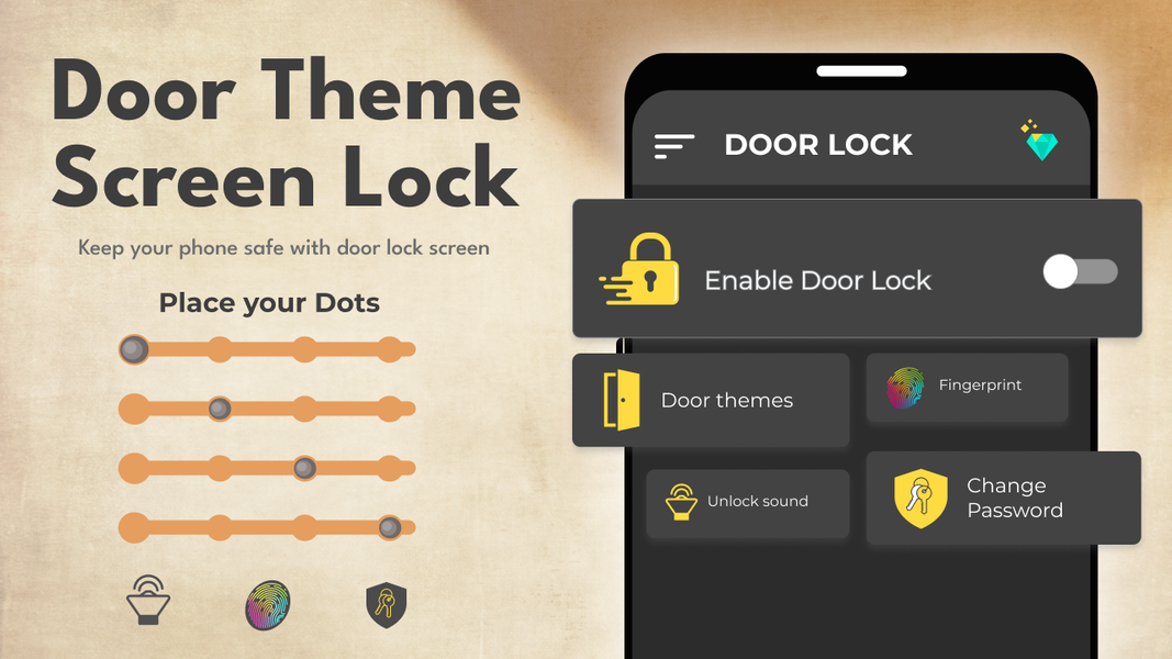 Door Screen Lock App - Image screenshot of android app