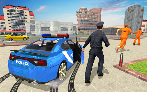 Drive Police Car Gangsters Chase : Free Games - عکس بازی موبایلی اندروید