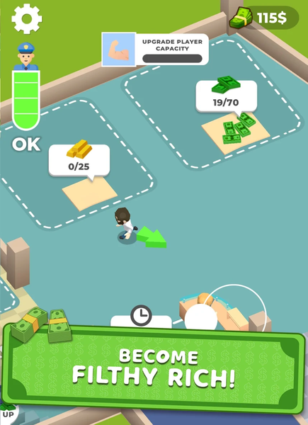 Bank Job: Idle Business - عکس بازی موبایلی اندروید