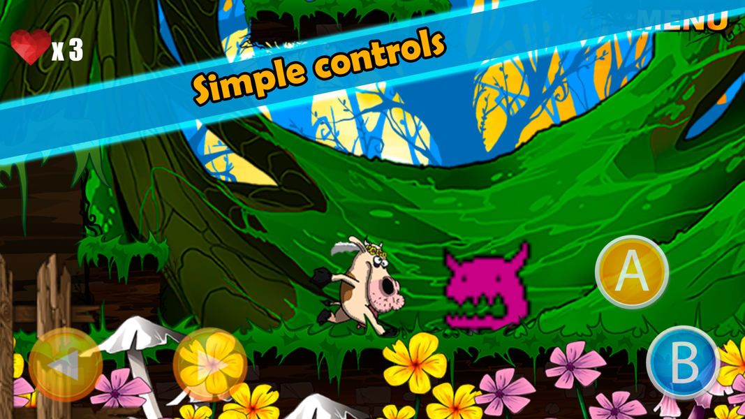 Cow Super Jump 2D Adventures - عکس بازی موبایلی اندروید