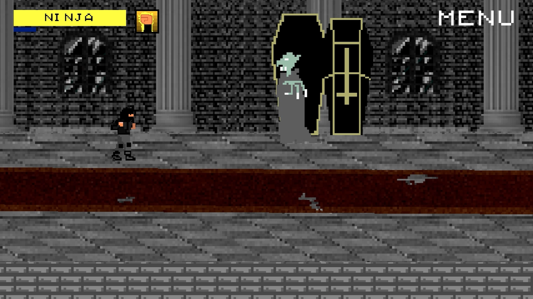 Vampire slayer ninja Pixel art - Image screenshot of android app