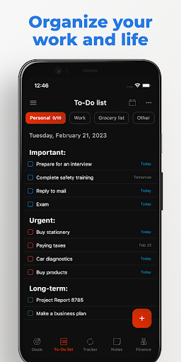 Listok: To do list & Notes - عکس برنامه موبایلی اندروید