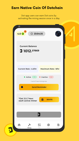 Dotchain : Mine Crypto Blocks - Image screenshot of android app