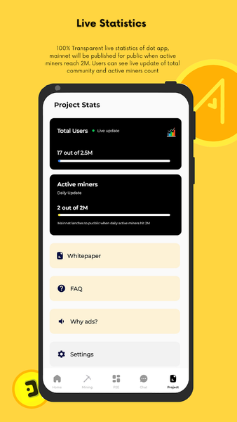 Dotchain : Mine Crypto Blocks - Image screenshot of android app