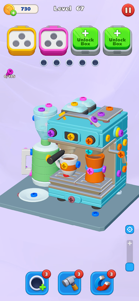 Bolts Off: Screw ۳D Master - عکس بازی موبایلی اندروید