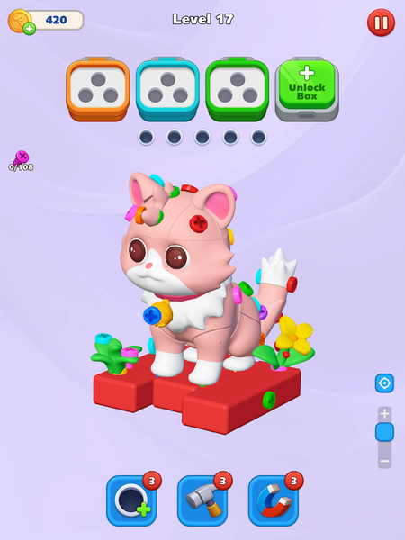 Bolts Off: Screw ۳D Master - عکس بازی موبایلی اندروید