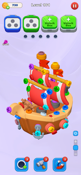 Bolts Off: Screw ۳D Master - عکس بازی موبایلی اندروید