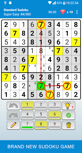 Sudoku - Classic Puzzle Game - Gameplay image of android game