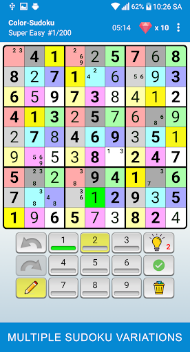 Sudoku - Classic Puzzle Game - Gameplay image of android game