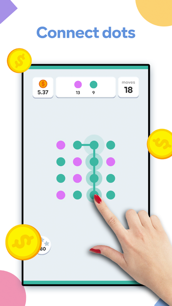 Dots Connect - Gameplay image of android game