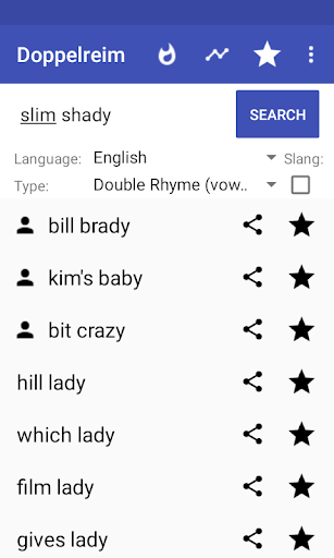 Rhymes for Rap (Multisyllabic) - Image screenshot of android app