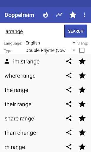 Rhymes for Rap (Multisyllabic) - Image screenshot of android app