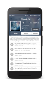 DoublePod Podcasts for android - Image screenshot of android app