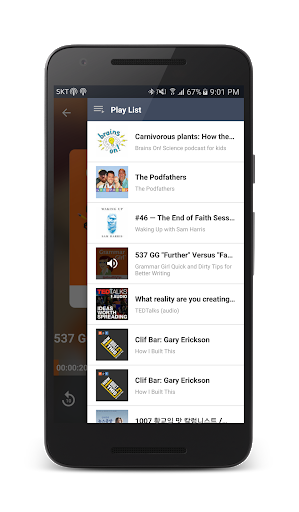 DoublePod Podcasts for android - Image screenshot of android app