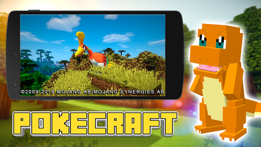 Mod PokeCraft v۲.۰ [+Skins] - عکس بازی موبایلی اندروید