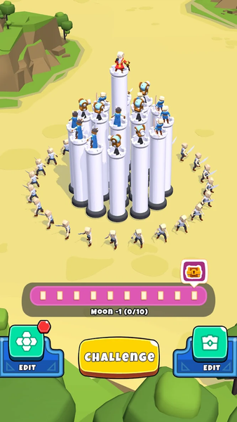 Mega Tower: Merge Defense - Gameplay image of android game