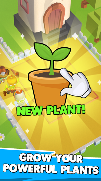 Merge Plants Defense 3D - Gameplay image of android game