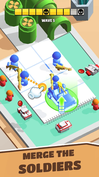 Toy Army: Tower Merge Defense - Gameplay image of android game