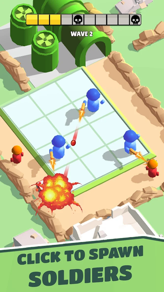 Toy Army: Tower Merge Defense - Gameplay image of android game
