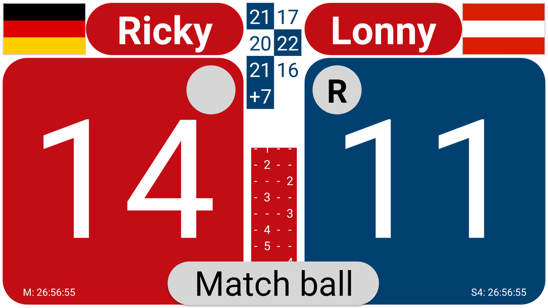 Score Racketlon - Image screenshot of android app