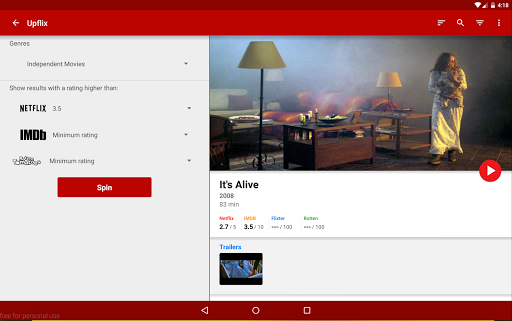 Upflix : Streaming Guide - عکس برنامه موبایلی اندروید