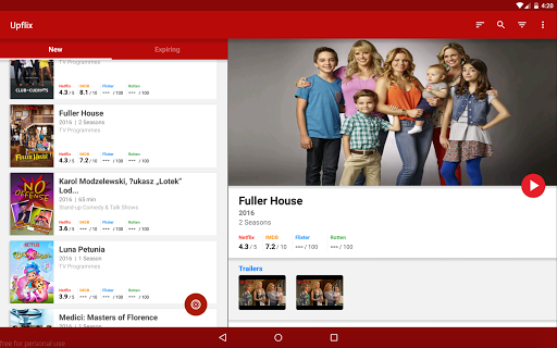 Upflix : Streaming Guide - عکس برنامه موبایلی اندروید