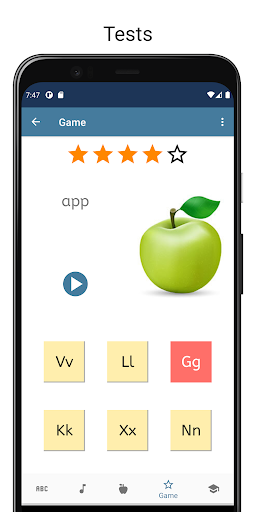 English Alphabet Game - Image screenshot of android app