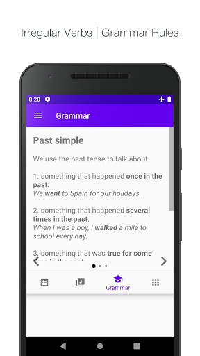English Irregular Verbs - Image screenshot of android app