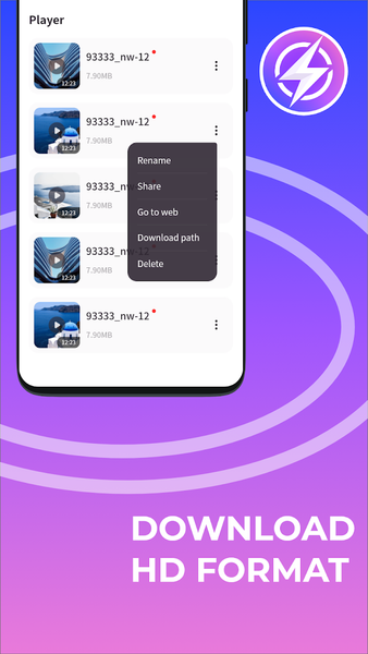 Video Downloader&Player - عکس برنامه موبایلی اندروید