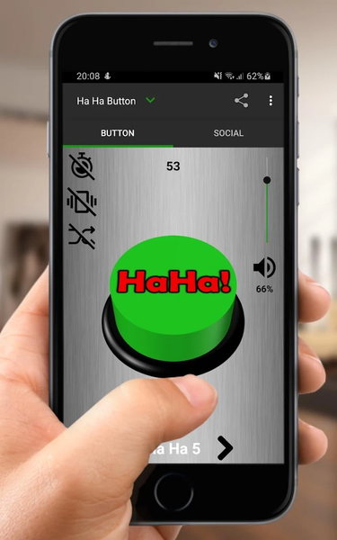 Ha Ha Sound Button - Image screenshot of android app