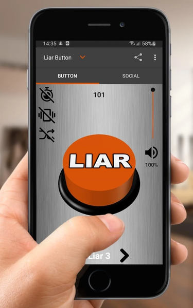 Liar Sound Button - Image screenshot of android app