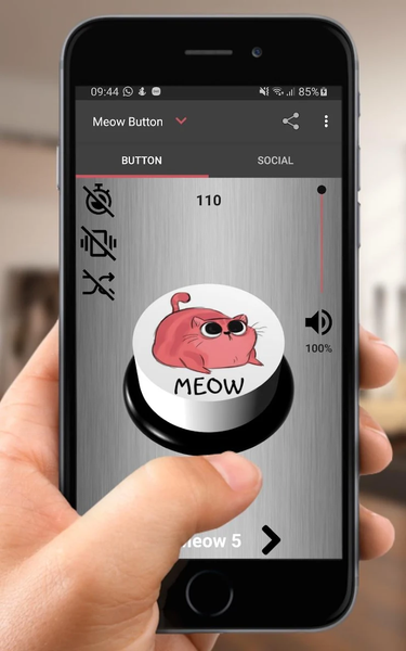 Cat Kitten Meow Button - Image screenshot of android app