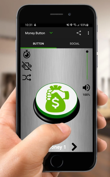 Money Sound Button - عکس برنامه موبایلی اندروید