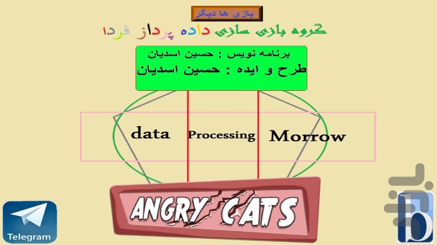 angry cat - عکس بازی موبایلی اندروید