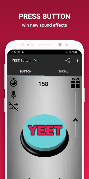 YEET Sound Button - عکس برنامه موبایلی اندروید