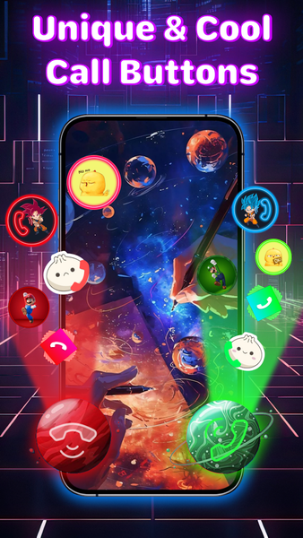 Call Screen Theme: Color Phone - Image screenshot of android app