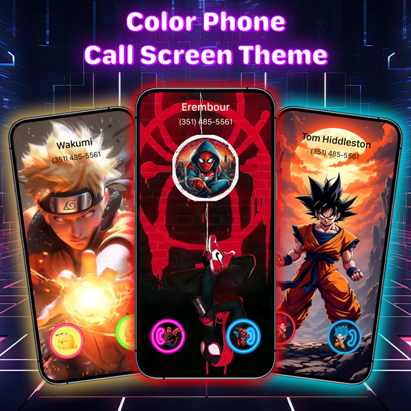 Call Screen Theme: Color Phone - Image screenshot of android app