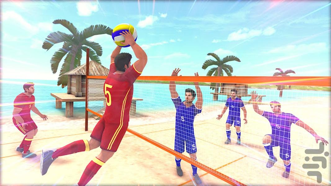 بازی والیبال ساحلی سه بعدی - عکس بازی موبایلی اندروید