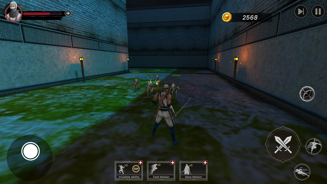 Ninja Assassin Sword Fight Sim - Gameplay image of android game