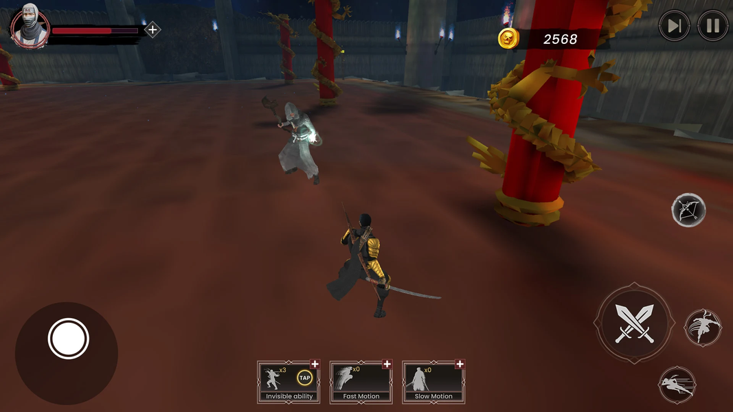 Ninja Assassin Sword Fight Sim - Gameplay image of android game