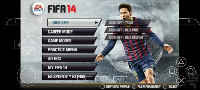 Play FIFA 14 as FC Barcelona on mobile telephones