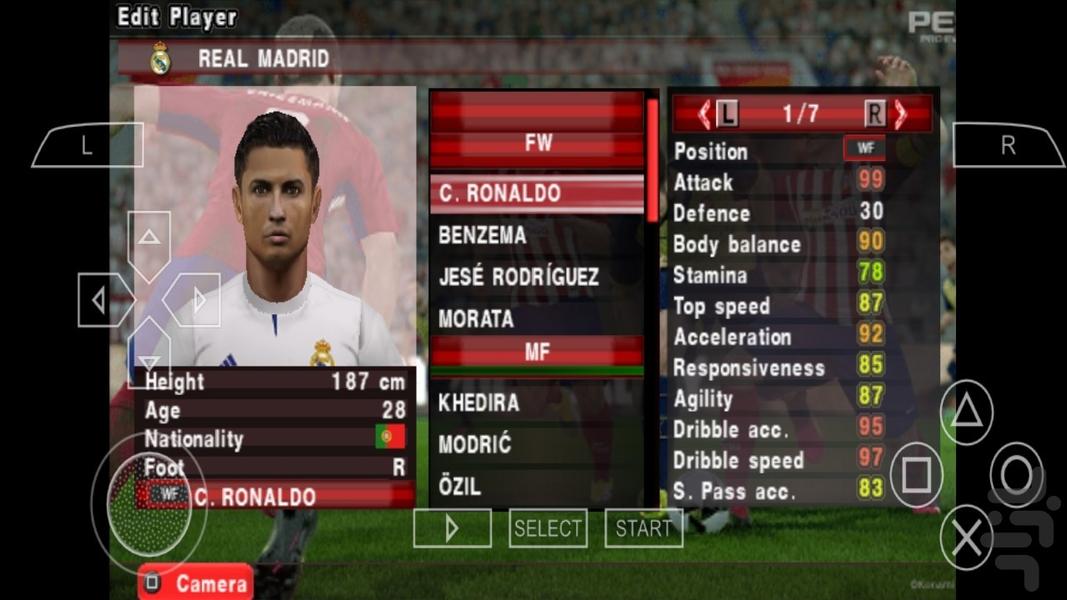 فوتبال PES ۲۰۱۷ - عکس بازی موبایلی اندروید