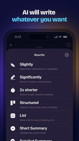 Letterly: Write by Voice & AI - Image screenshot of android app