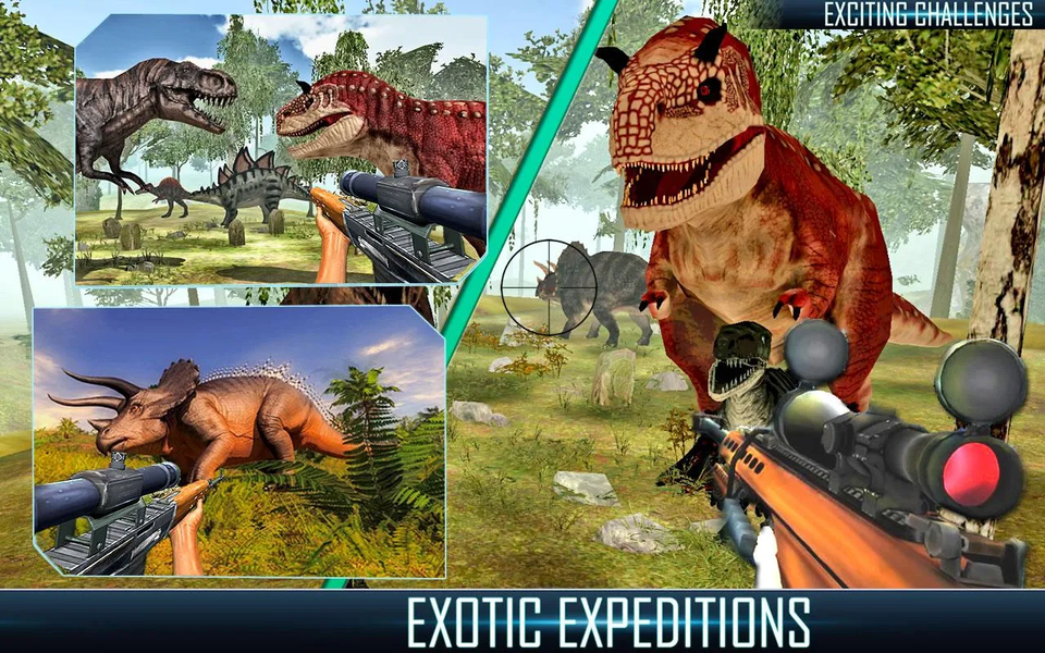 Dino Games - ۳D Hunting Games - عکس بازی موبایلی اندروید