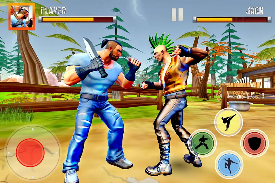 Street Kung Fu Fighting Games - Gameplay image of android game