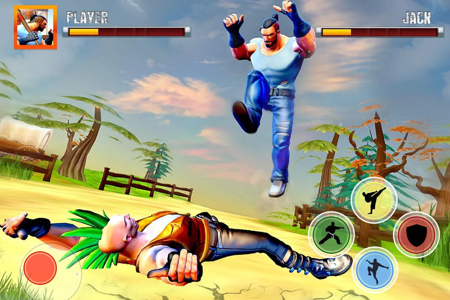 Street Kung Fu Fighting Games - Gameplay image of android game