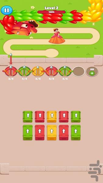 پازل نجات دختر اژدها - Gameplay image of android game