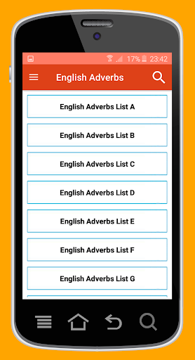 English Adverbs - عکس برنامه موبایلی اندروید