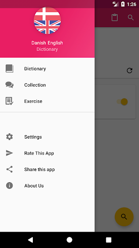 Danish English Dictionary - عکس برنامه موبایلی اندروید