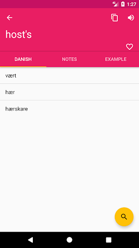 Danish English Dictionary - عکس برنامه موبایلی اندروید
